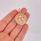 Dije San Benito 11.4g / 3.9cm Oro Rosa 18K