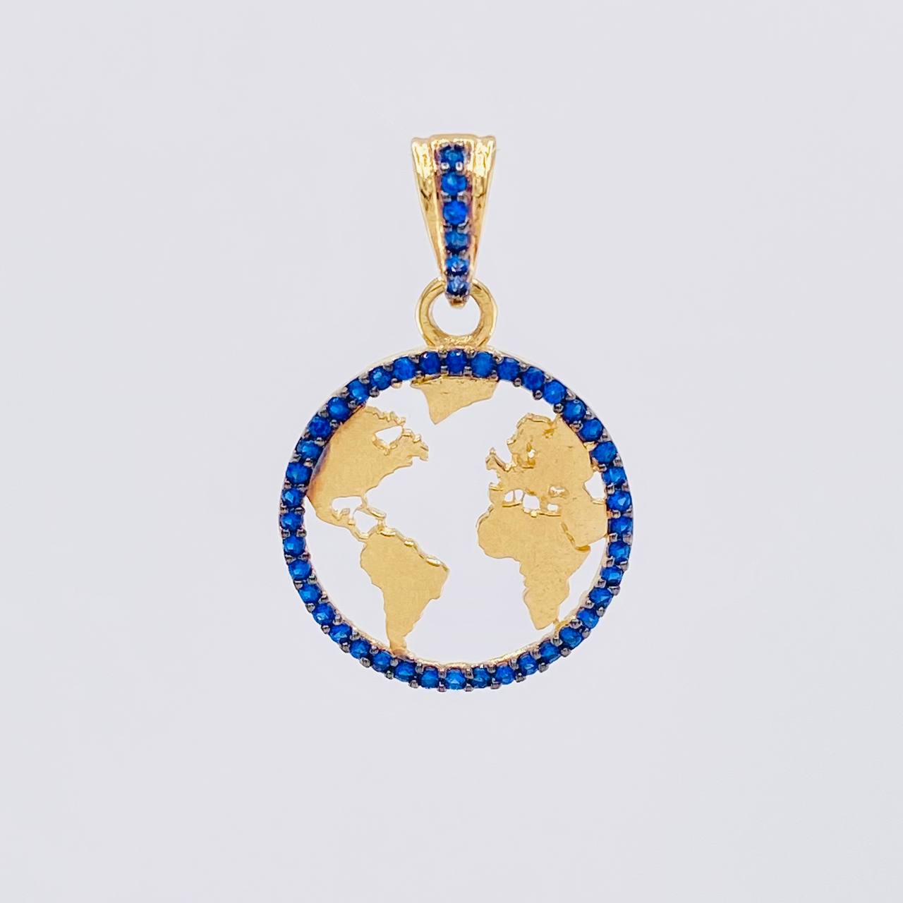 Dije Silueta Tierra 1.95g / 2.5cm Oro Amarillo 18K
