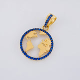 Dije Silueta Tierra 1.95g / 2.5cm Oro Amarillo 18K