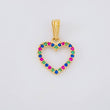 Dije Silueta Corazón Tupido 0.85g / 1.8cm Oro Amarillo 18K