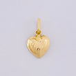 Dije Corazón Sobresalto Lineal 0.45g / 1.6cm Oro Amarillo 18K