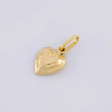 Dije Corazón Sobresalto Lineal 0.45g / 1.6cm Oro Amarillo 18K