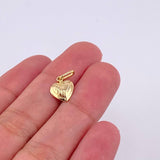 Dije Corazón Sobresalto Lineal 0.45g / 1.6cm Oro Amarillo 18K