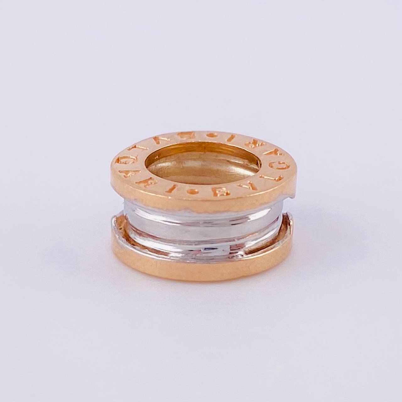 Dije Bv 2.85g / 1.2cm Dos Oros Blanco Rosa 18K
