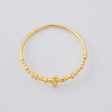 Anillo Cruz de Esferas 0.7g / T5 1/2 Oro Amarillo 18K