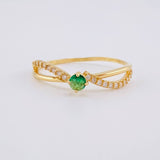 Anillo Solitario Listón Infinito 1.25g / T6 3/4 Oro Amarillo 18K