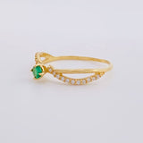 Anillo Solitario Lazos Tupidos 1.25g / T6 3/4 Oro Amarillo 18K
