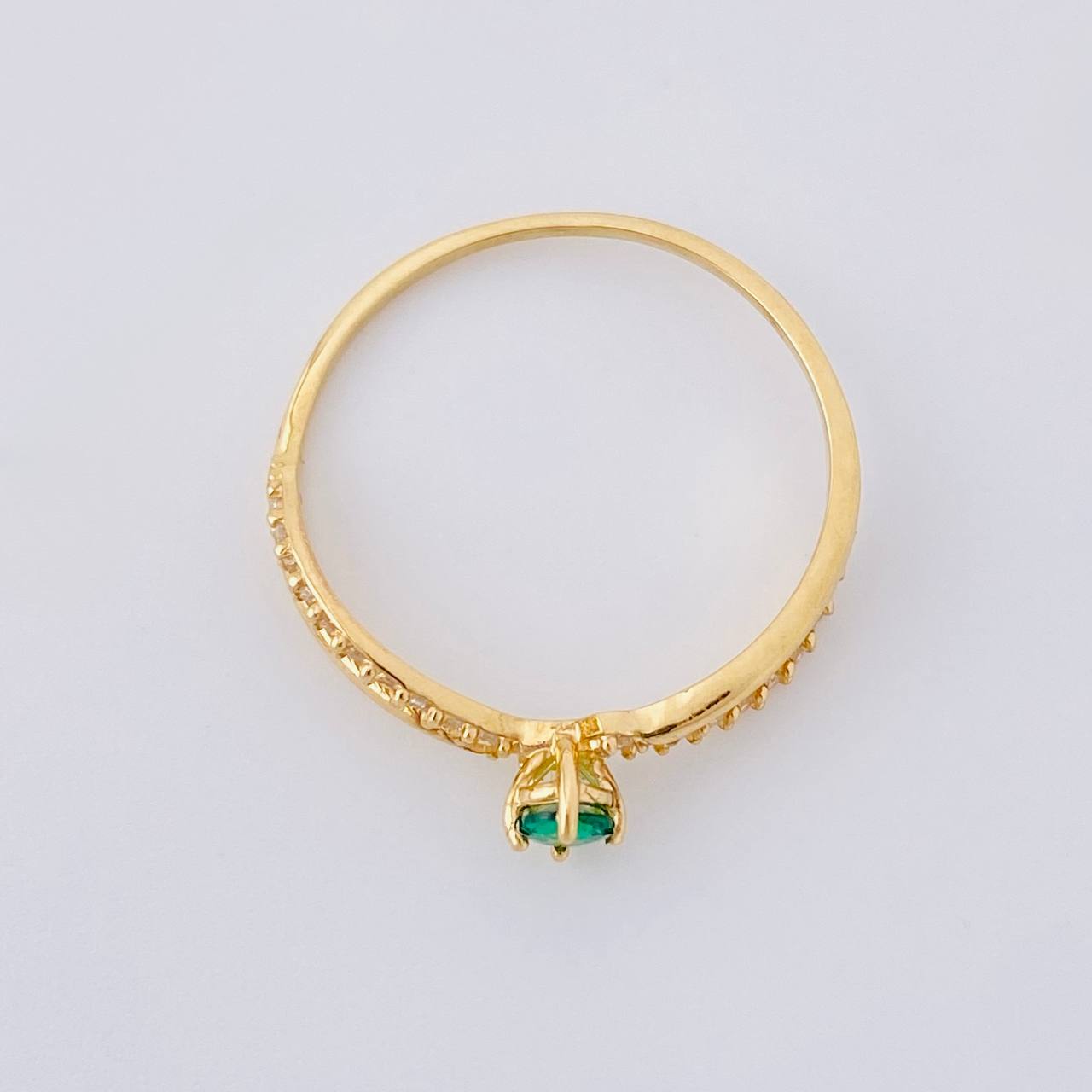Anillo Solitario Listón Infinito 1.25g / T6 3/4 Oro Amarillo 18K