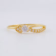 Anillo Solitario Corazón 0.95g / T6 Oro Amarillo 18K