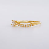 Anillo Solitario Corazón 0.95g / T6 Oro Amarillo 18K