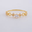 Anillo Solitario Rombos Intercalados 1.1g / T7 1/4 Oro Amarillo 18K