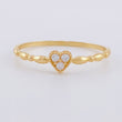 Anillo Corazón Burbujas 0.9g / T6 1/2 Oro Amarillo 18K