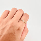 Anillo Corazón Burbujas 0.9g / T6 1/2 Oro Amarillo 18K