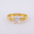 Anillo Solitario Trio Lineas 1.7g / T6 3/4 Oro Amarillo 18K