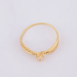 Anillo Solitario Listón Infinito 1.2g / T6 1/4 Oro Amarillo 18K