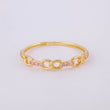 Anillo Eslabones Intercalados 0.95g / T6 Oro Amarillo 18K