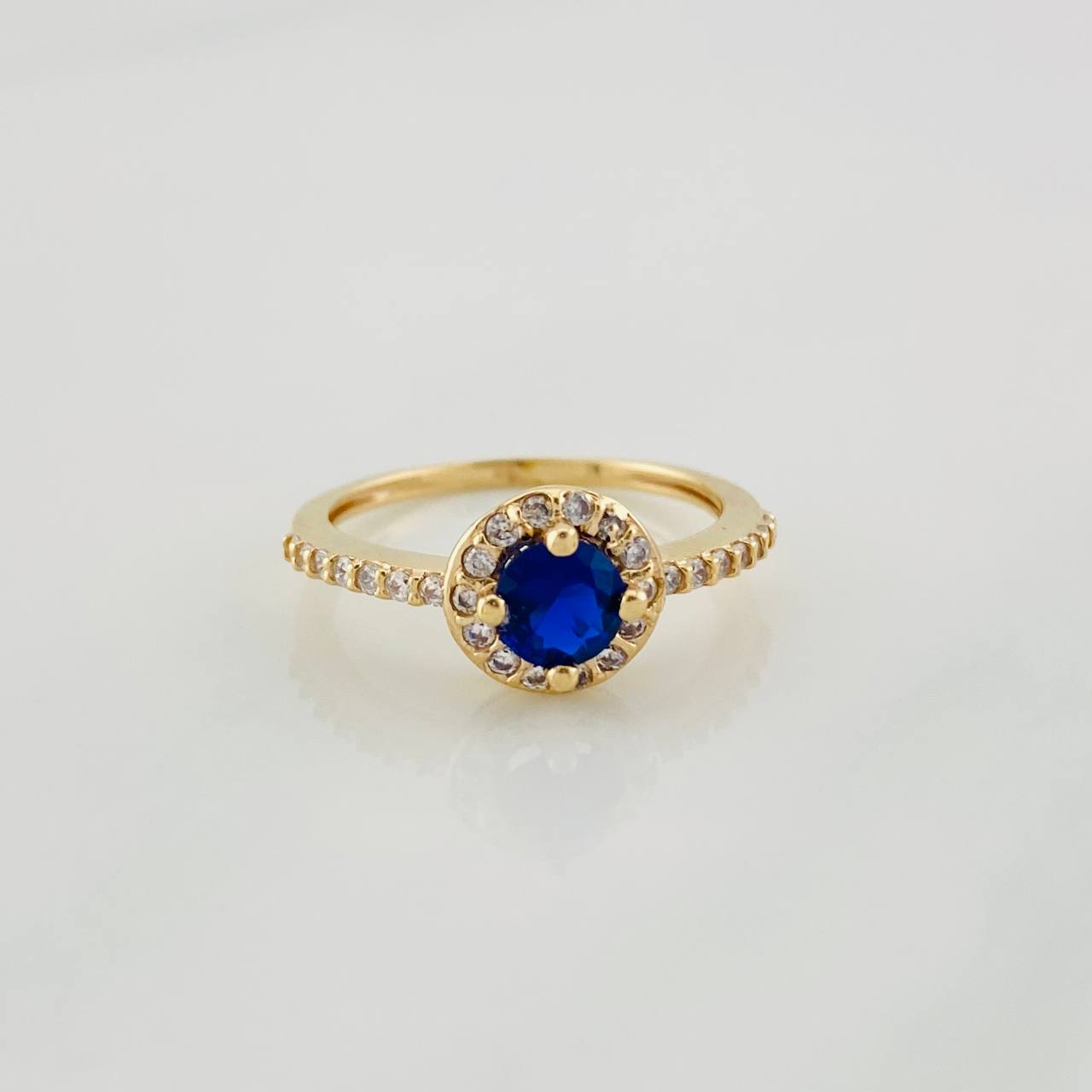 Anillo Halo Circulo 2.45g / T6 Oro Amarillo 18K