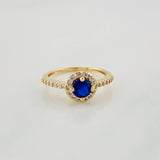 Anillo Halo Circulo 2.45g / T6 Oro Amarillo 18K