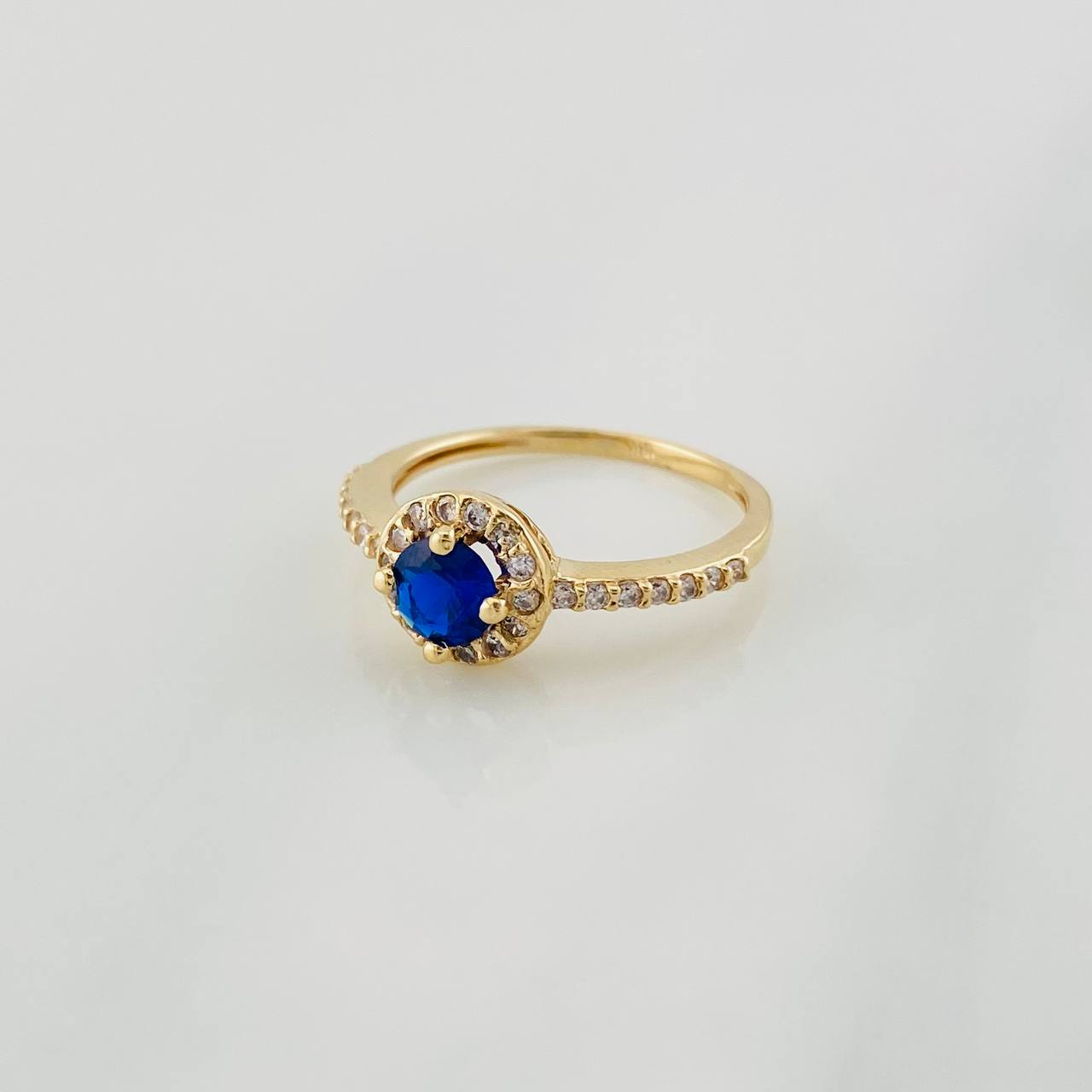 Anillo Halo Circulo 2.45g / T6 Oro Amarillo 18K
