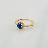Anillo Halo Circulo 2.45g / T6 Oro Amarillo 18K