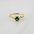 Anillo Halo Circulo 2.25g / T7 Oro Amarillo 18K