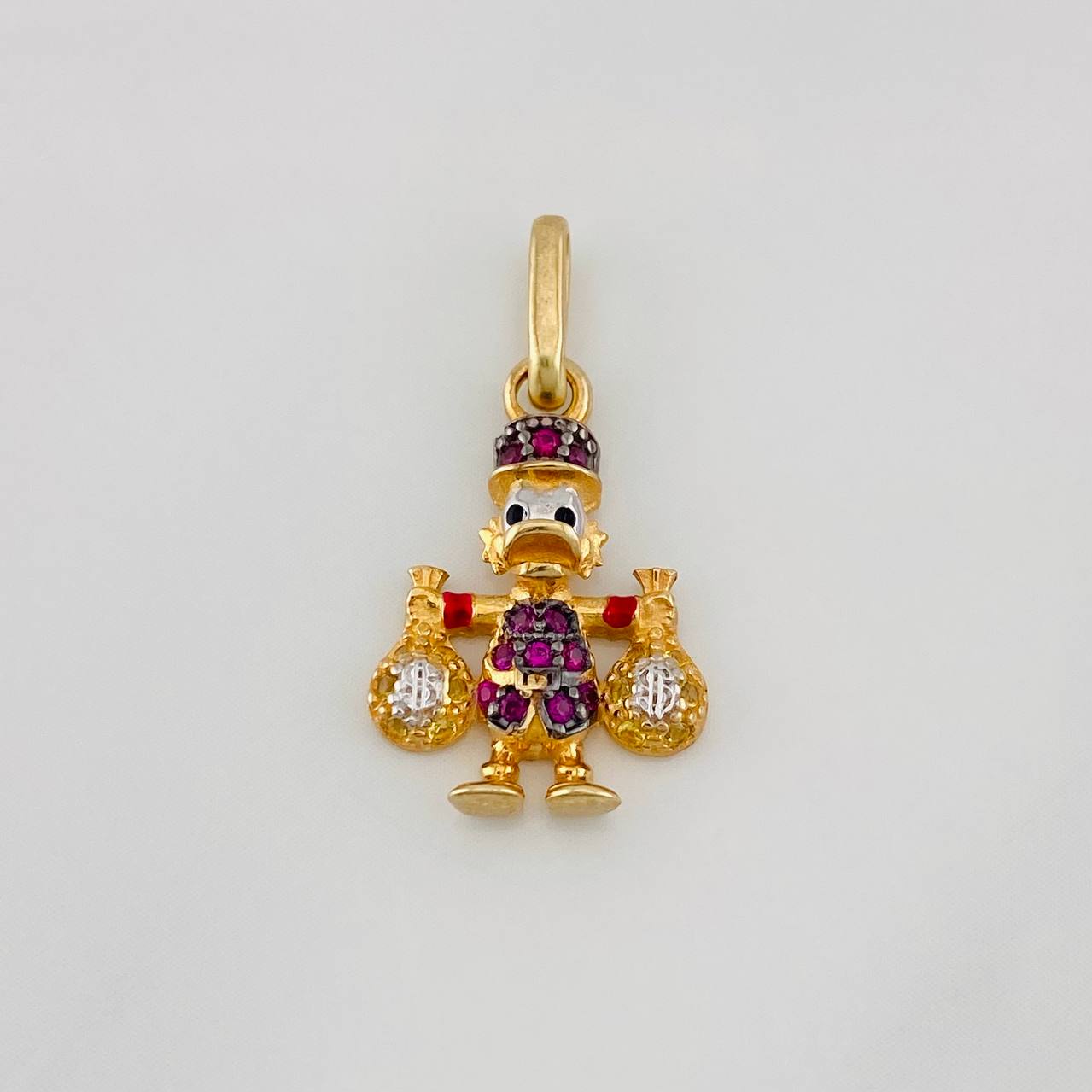 Dije Pato Bolsa de Dinero 1.65g / 2.3cm Tres Oros 18K