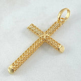 Dije Cruz Malla 2.7gr / 4.7cm / Oro 18K
