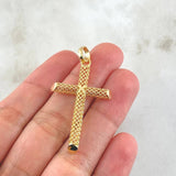 Dije Cruz Malla 2.7gr / 4.7cm / Oro 18K