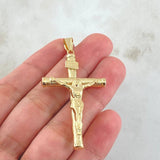 Dije Cruz Cristo 3.1gr / 5.7cm / Oro 18K