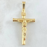 Dije Cruz Cristo 3.05gr / 5.8cm / Oro Amarillo 18K