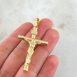 Dije Cruz Cristo 3.05gr / 5.8cm / Oro Amarillo 18K