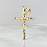 Dije Cruz Cristo 1.8gr / 4.2cm / Oro 18K