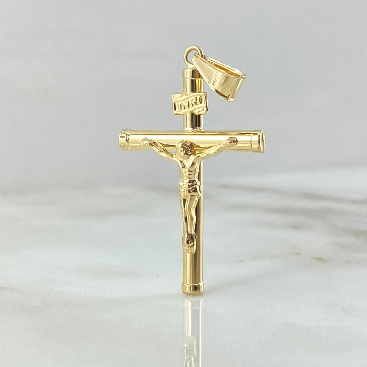 Dije Cruz Cristo 1.3gr / 3.5cm / Oro 18K ©