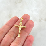 Dije Cruz Cristo 1.3gr / 3.4cm / Oro 18K