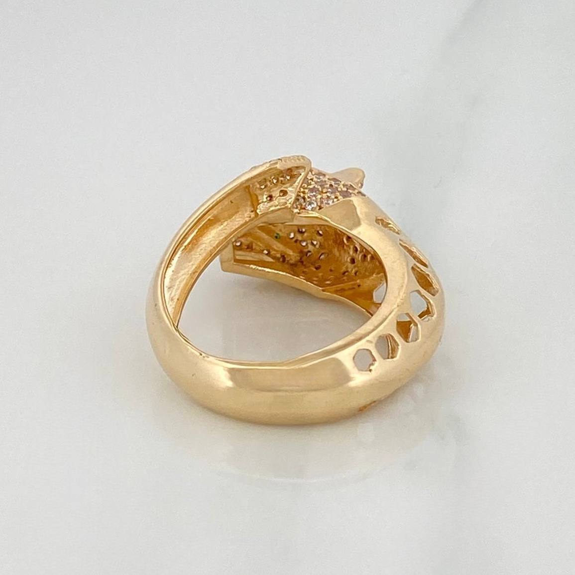 Anillo Pantera 6.8 g / T5 3/4 Oro Amarillo 18K
