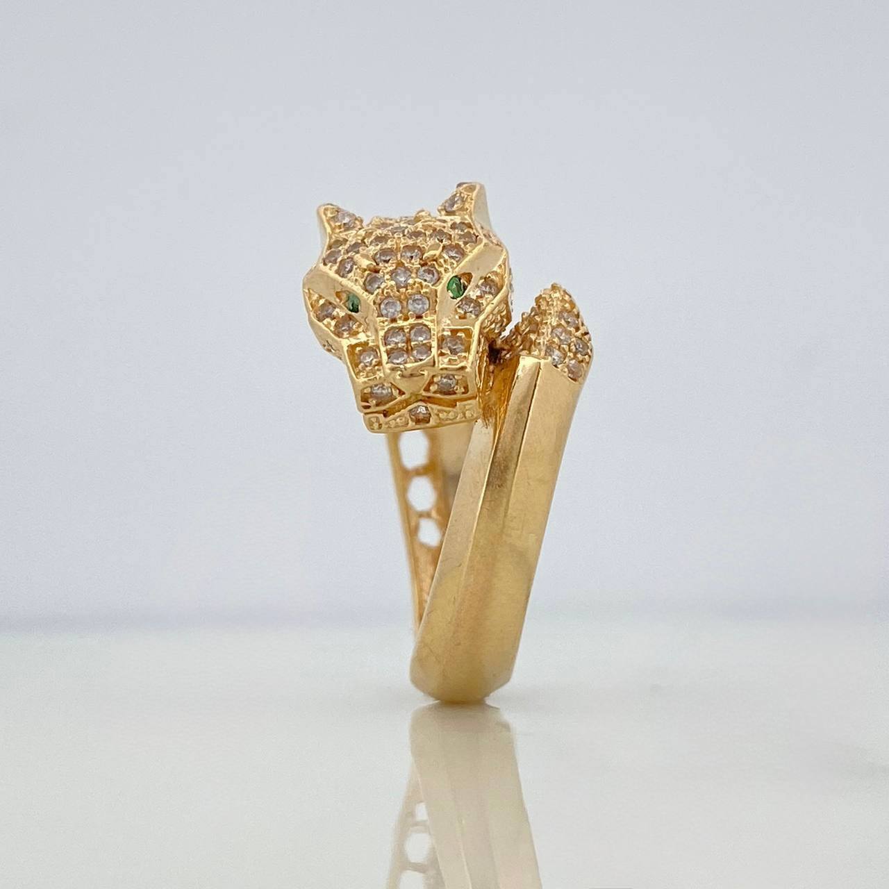Anillo Pantera 6.8 g / T5 3/4 Oro Amarillo 18K