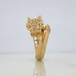 Anillo Pantera 6.8 g / T5 3/4 Oro Amarillo 18K