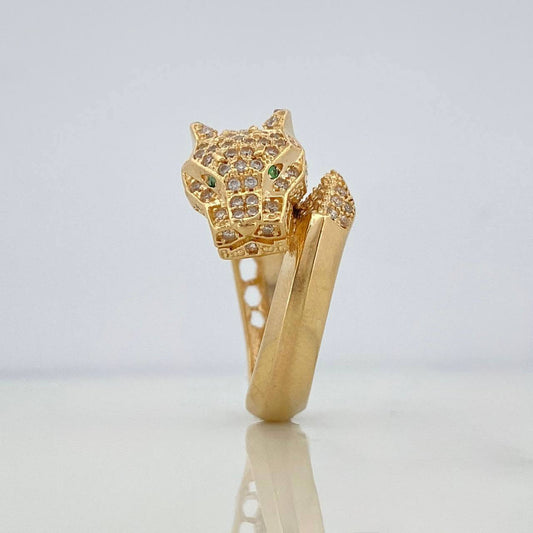 Anillo Pantera 6.8 g / T5 3/4 Oro Amarillo 18K