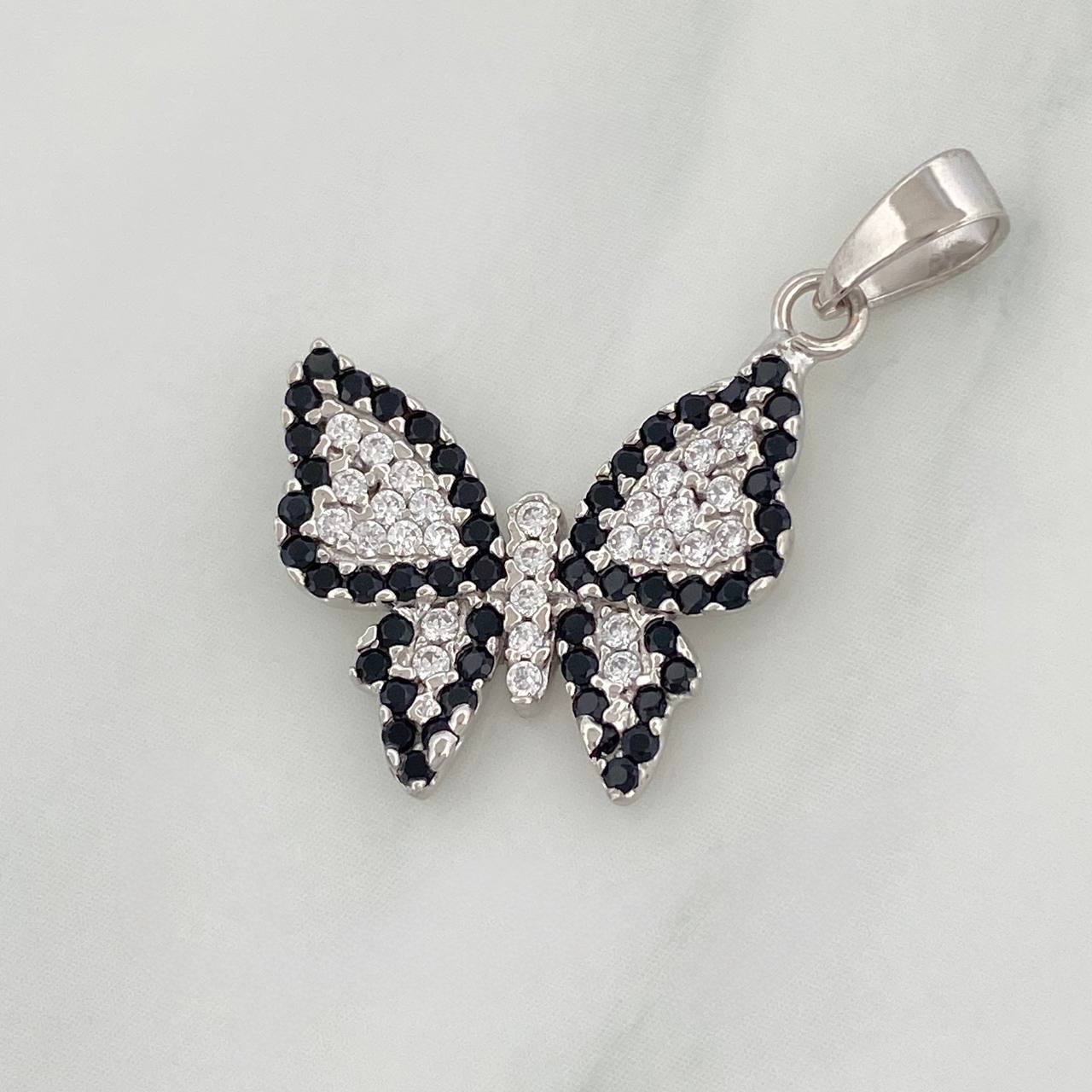 Dije Mariposa 2.2 g / 2.7 cm Oro Blanco 18K
