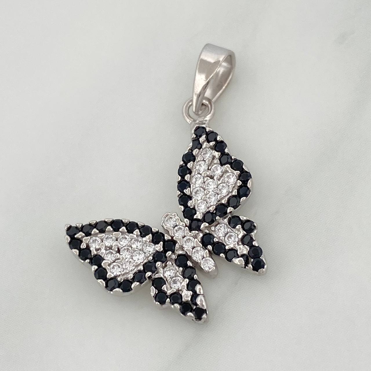 Dije Mariposa 2.2 g / 2.7 cm Oro Blanco 18K