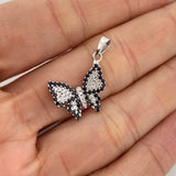 Dije Mariposa 2.2 g / 2.7 cm Oro Blanco 18K