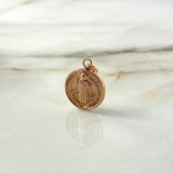 Dije San Benito 1.45gr / 2.6cm / Oro Rosa