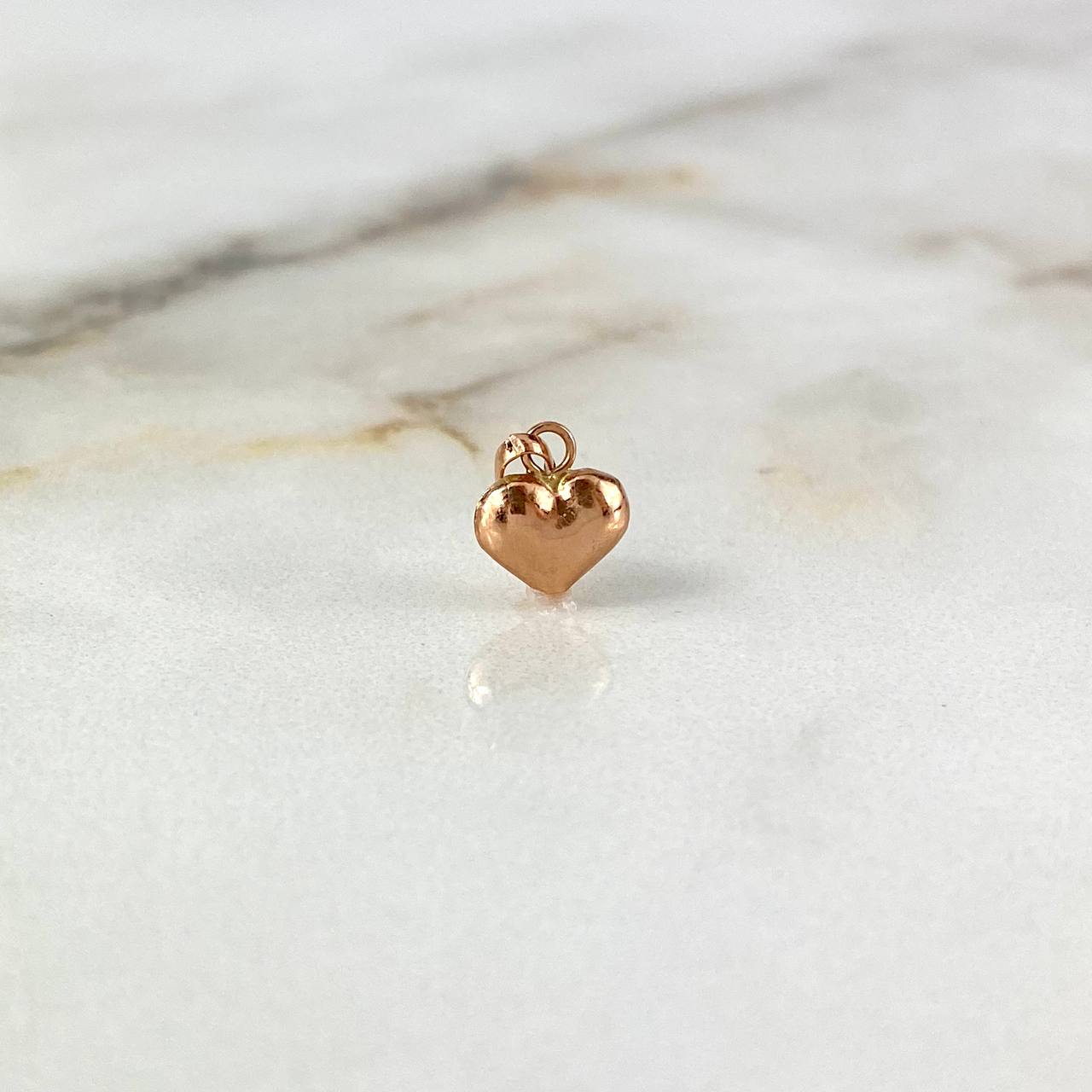 Dije Corazón 0.3gr / 1.4cm / Oro Rosa