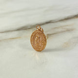Dije Virgen de Guadalupe 0.9gr / 2.8cm / Oro Rosa