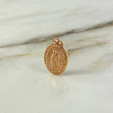 Dije Virgen de Guadalupe 0.4gr / 1.5cm / Troquelado Oro Rosa &