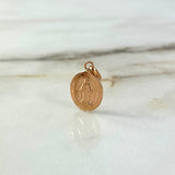 Dije Virgen Milagrosa 0.55gr / 2.2cm / Oro Rosa