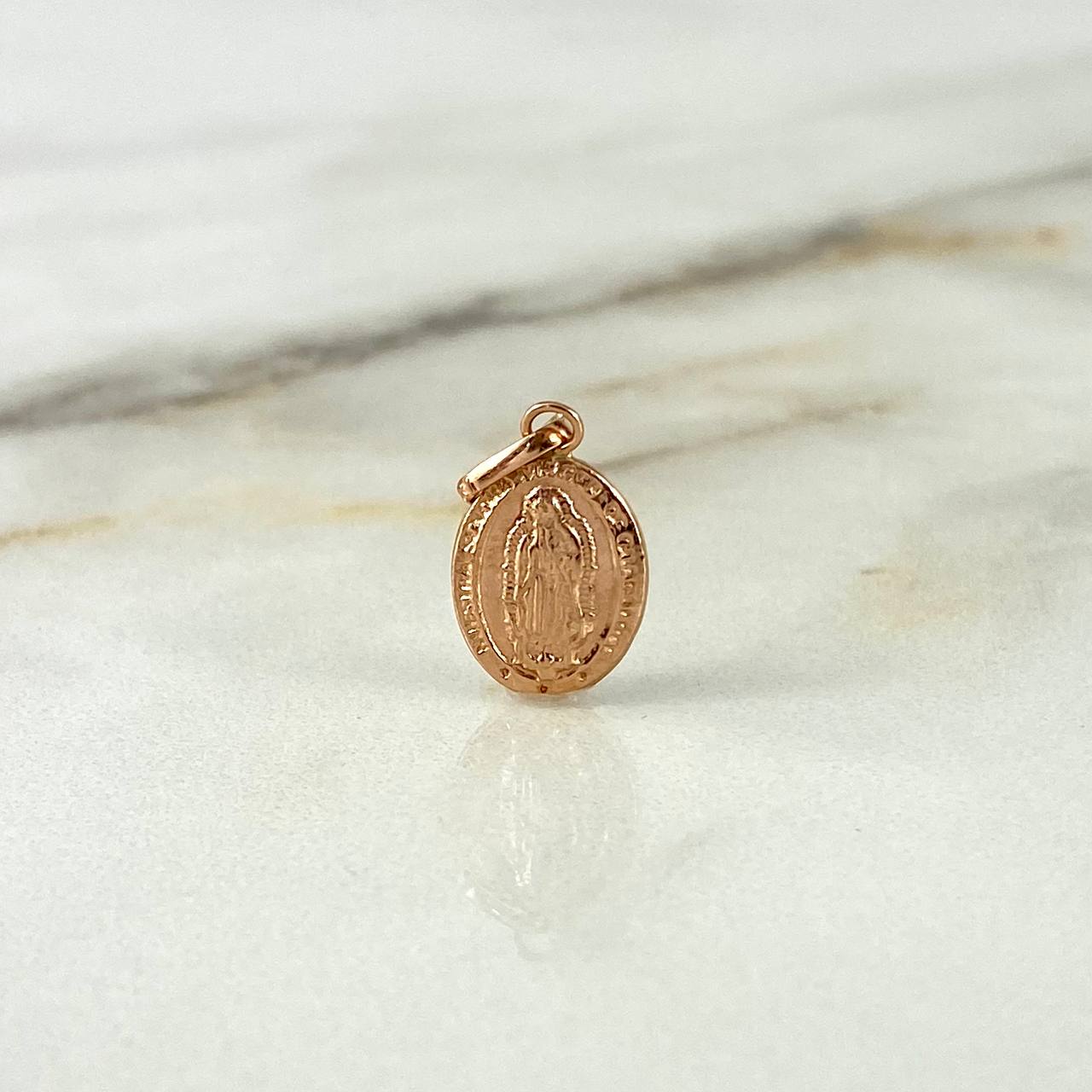 Dije Virgen de Guadalupe 0.5gr / 2cm / Oro Rosa