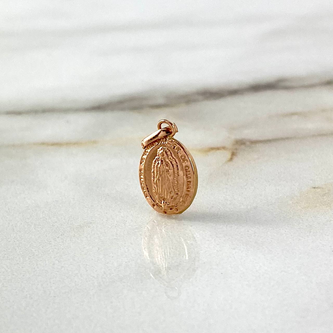 Dije Virgen de Guadalupe 0.5gr / 2cm / Oro Rosa