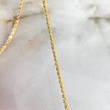 Cadena Lazo  1.35gr / 40cm / 0.7mm Oro Amarillo +3Ⴃ