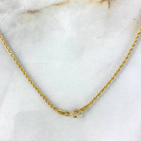 Cadena Lazo  1.35gr / 40cm / 0.7mm Oro Amarillo +3Ⴃ